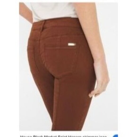 White House Black Market Saint Honore skimmer jean rich mahogany size 8 - Picture 7 of 7